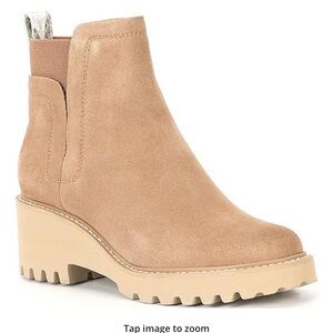 Dolce Vita Huey H2O Waterproof Suede Lug Sole Booties